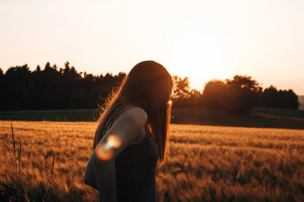 Girl in Sunset